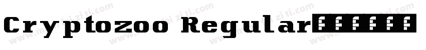 Cryptozoo Regular字体转换